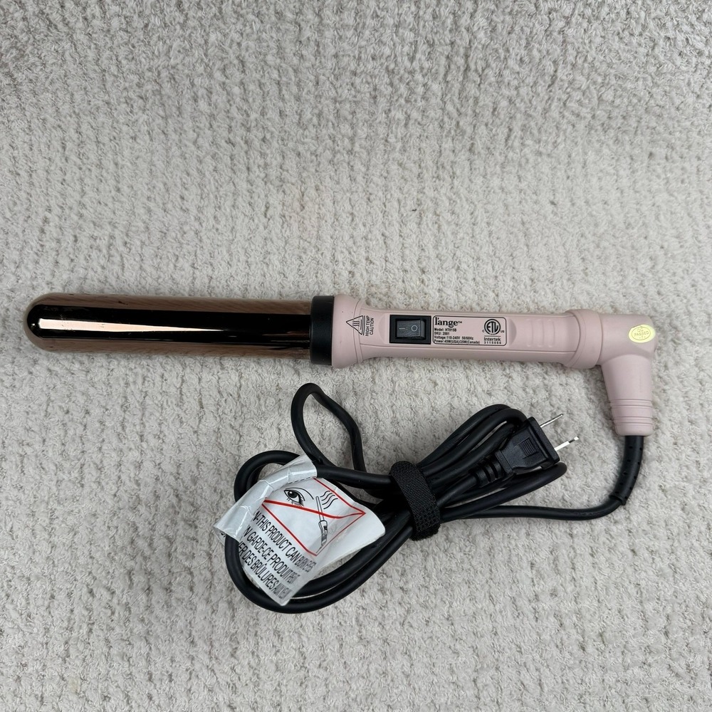 L'ange Ondulé Curling Wand Rose Gold Titanium Blush Pink HT015B SKU 2001 - Picture 1 of 5